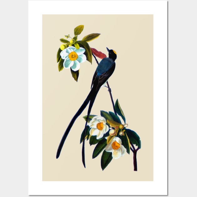 Audubons Fork-tailed Flycatcher Wall Art by Dystopianpalace